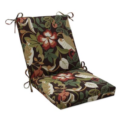 Outdoor Chair Cushion - Brown/Green Floral