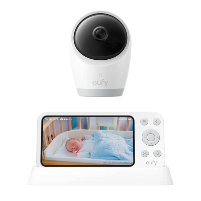 eufy Baby Monitor and Charging Base with 4K Camera - White