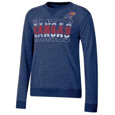NCAA Kansas Jayhawks Womens Crew Neck Fleece weatshirt