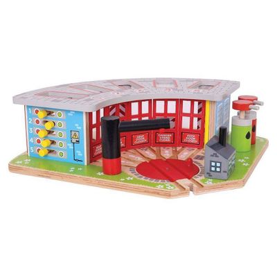 Bigjigs Rail Five Way Engine Shed