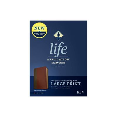 KJV Life Application Study Bible, Third Edition, Large Print (Leatherlike, Brown/Mahogany, Red Letter) - (Leather Bound)