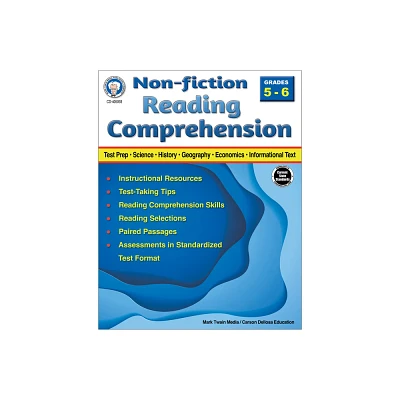 Nonfiction Reading Comprehension Workbook, Grades 5 - 6 - by Schyrlet Cameron (Paperback)