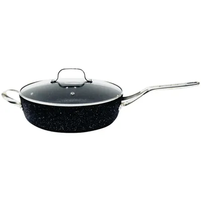 The Rock Deep Fry Pan with Glass Lid - 11