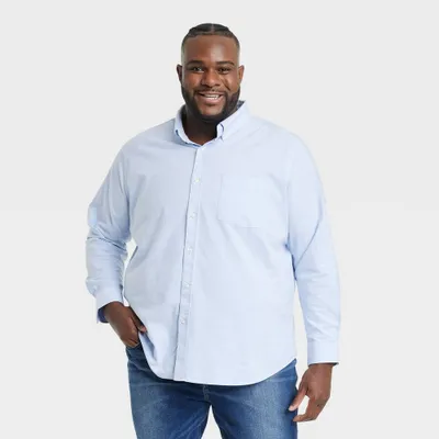 Men Big & Tall Every Wear Long Sleeve Oxford Button-Down Shirt