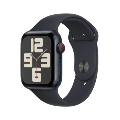 Apple Watch SE GPS + Cellular (2023, 2nd Generation) 44mm Midnight Aluminum Case with Midnight Sport Band