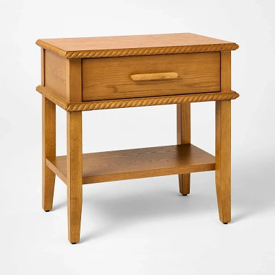 Azorella Nightstand Oak Brown - Threshold designed with Studio McGee