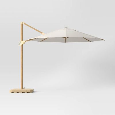 target solar umbrella lights