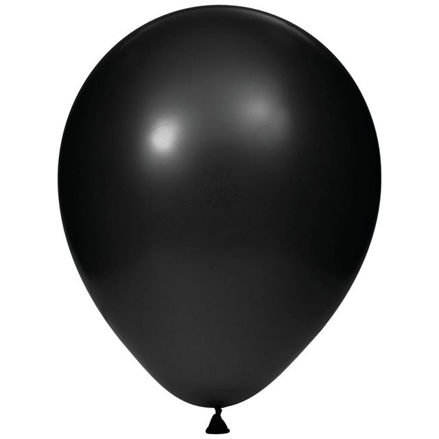 75ct Latex Balloon Black: Creative Converting, 12 Party Balloons, Birthday Decor, 75 Pack