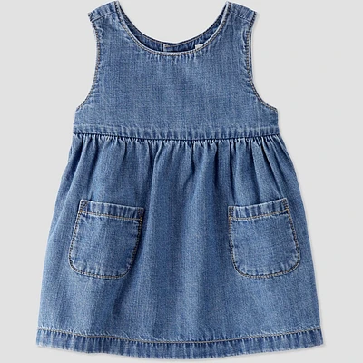 Little Planet by Carters Organic Baby Girls Chambray Dress