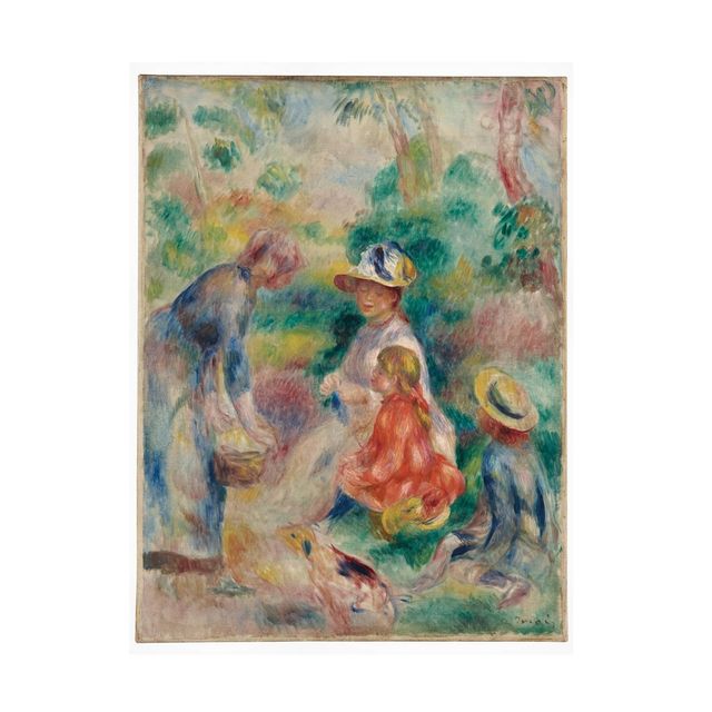 18 x 24 Pierre Auguste Renoir The Apple Seller Unframed Wall Canvas - Trademark Fine Art: Vertical Kitchen Decor, Modern Style