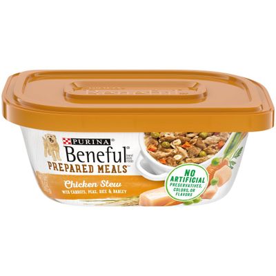 Purina Beneful Prepared Meals Stew Recipes Wet Dog Food Chicken Stew - 10oz