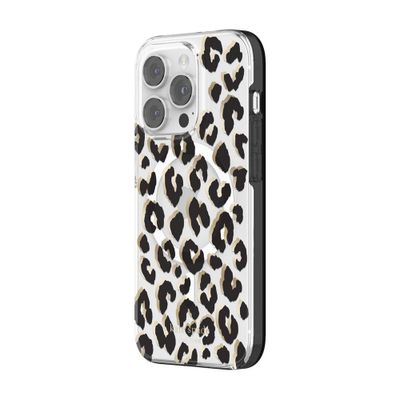 Kate Spade New York Protective Hardshell Case Compatible with MagSafe for Apple iPhone 14 Plus - Hollyhock Floral Clear