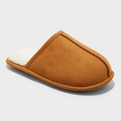 Kids Ellis Faux Suede Scuff Slippers