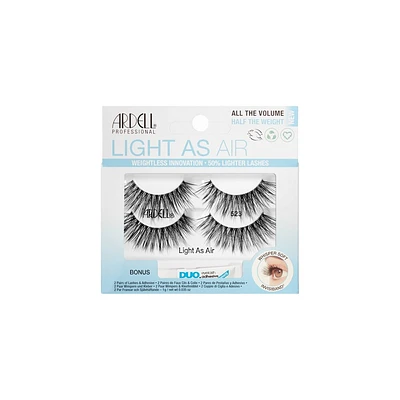 Ardell Light As Air False Eyelashes with Duo pipette - 4ct