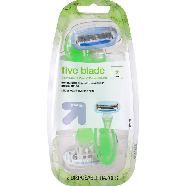 Up & Up Womens 5 Blade Disposable Razor - 2ct - up & up