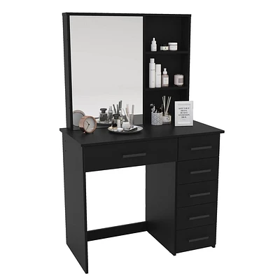 Astrid Makeup Vanity - Boahaus: Modern Desk with Mirror