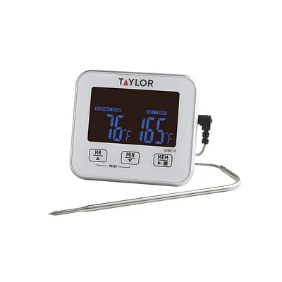 Taylor Touch Screen Digital Wired Kitchen Cooking Thermometer with Probe