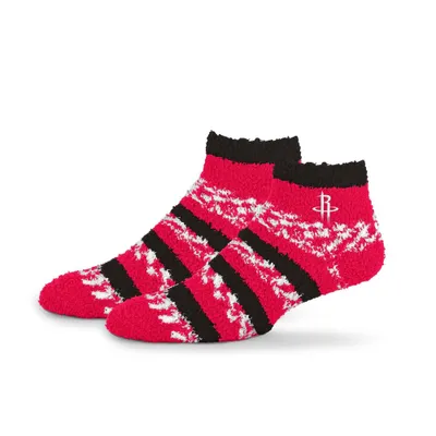 NBA Houston Rockets Multi Stripe Fuzzy Socks