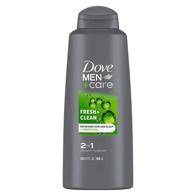 Dove Men+Care Fortifying 2-in-1 Shampoo and Conditioner for Normal to Oily Hair Fresh and Clean with Caffeine