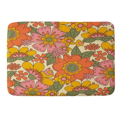 Thirty One Illustrations Spring in Retro Bath Rug - Deny Designs