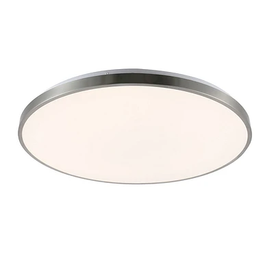 JONATHAN Y Astrid 21.25 1-Light Modern Minimalist Iron Circle Integrated LED Flush Mount : ETL Listed, Dimmable