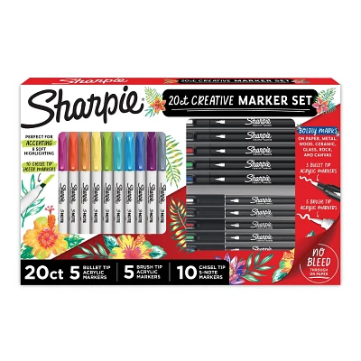 Sharpie Creative Markers Assorted 20pk Multicolored Gift Pack