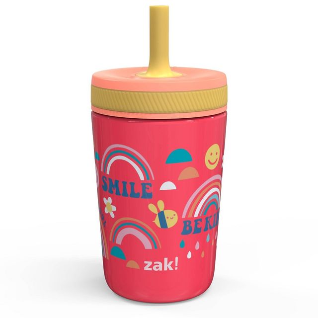 Zak! Designs Antimicrobial Stainless Steel Double Wall Straw +