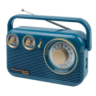 Studebaker Retro Portable AM/FM Radio with Bluetooth