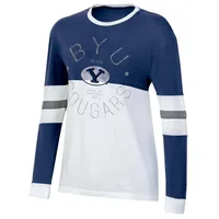 NCAA BYU Cougars Womens Long Sleeve Color Block T-Shirt