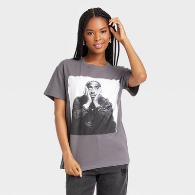 Womens Tupac Short Sleeve Graphic T-Shirt