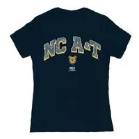 NCAA Womens North Carolina A&T Aggies Navy T-hirt