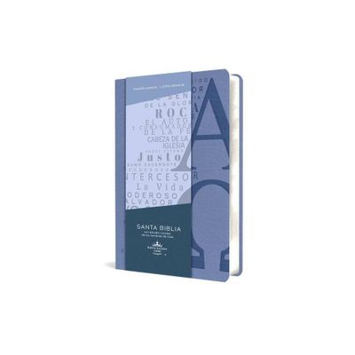 Biblia Rvr 1960 Letra Grande Tamao Manual, Simil Piel Azul Celeste Con Nombres de Dios (Paperback)