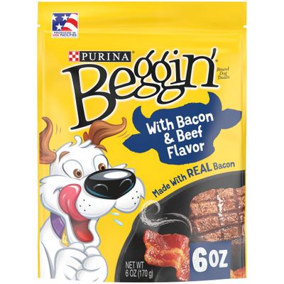 Purina Beggin Strips Bacon & Beef Flavor Chewy Dog Treats - 6oz