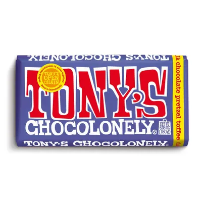 Tonys Pretzel and Toffee Milk Chocolate Candy Bar - 6.35oz