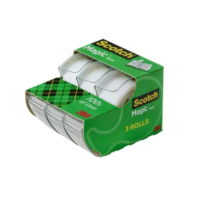 Scotch Magic Tape Rolls With Dispensers, Office Supplies and School Supplies