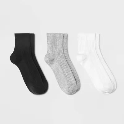 Women 3pk Pointelle Stitch Ankle Sock