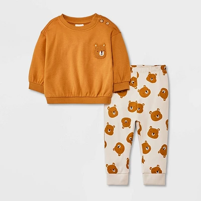 Baby Graphic Fleece Sweathirt & Jogger Pant