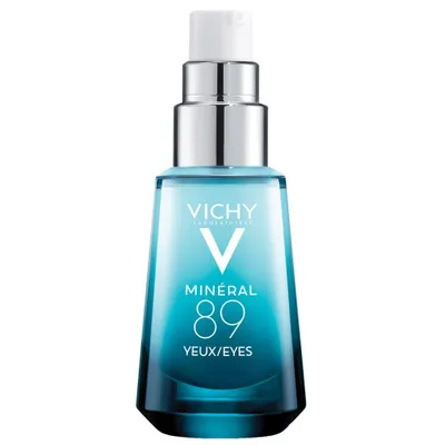 Vichy Mineral 89 Fortifying Eye Serum with Hyaluronic Acid, Hydrating Daily Eye Gel Cream - 0.51 fl oz