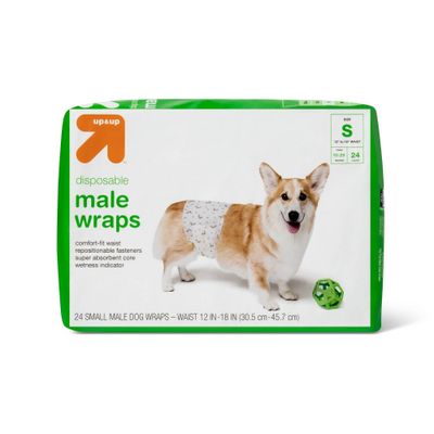 Male Wrap Dog Diapers - 24ct - S - up & up
