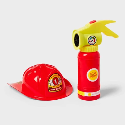 Fire Extinguisher Bubble Maker with Hat - Sun Squad