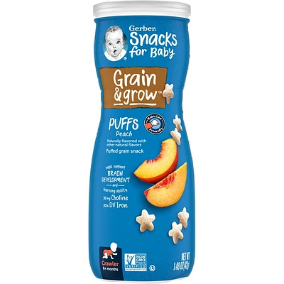 Gerber Baby Food Peach Puffs Baby Snacks - 1.48oz