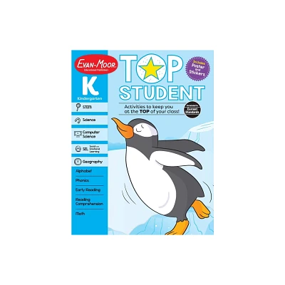 Top Student, Kindergarten Workbook - by Evan-Moor Educational Publishers (Paperback)