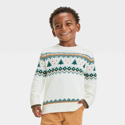 Toddler Boys Fairisle Pullover Crewneck Sweater