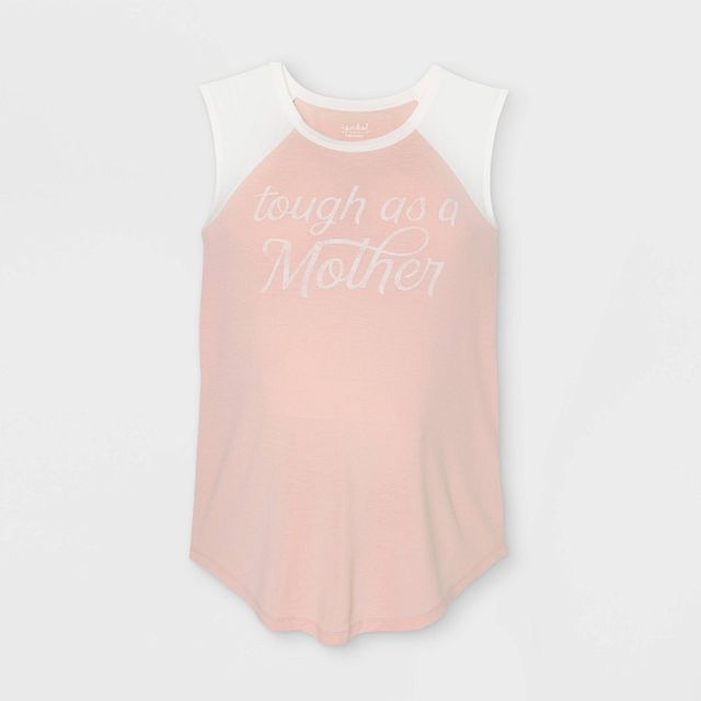 Tough As A Mother Baseball Graphic Maternity T-Shirt