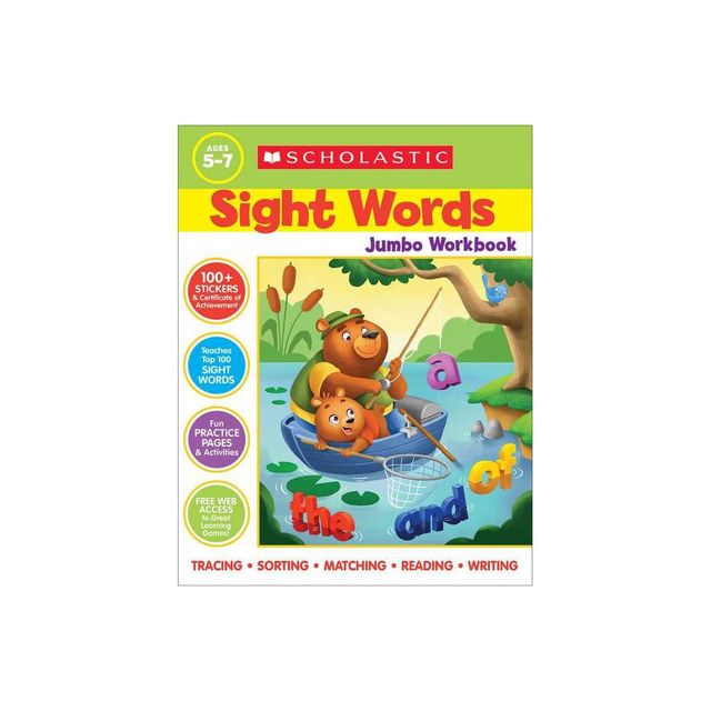 Scholastic Sight Words Jumbo Workbook - (Paperback)