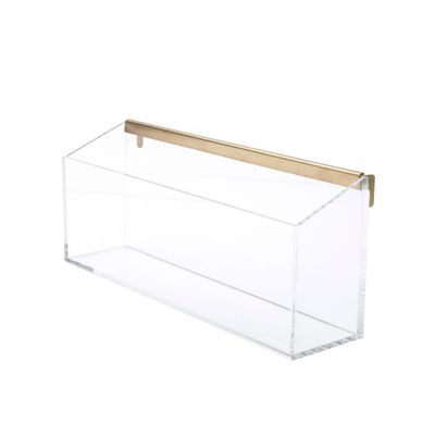 RUSSELL + HAZEL Acrylic Wall Valet: Clear Desk Organizer & Wall Organization Tool Holder, Office Supplies, 12.37 Width