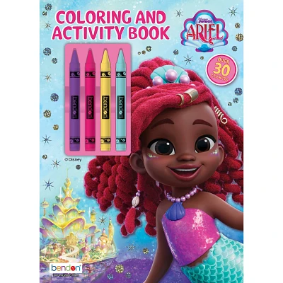 Disney Jr Ariel Coloring Book with Crayons