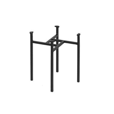 9.75 Simple Minimalist Tabletop and Floor Eileen Iron Plant Stand Black - ACHLA Designs: Wrought Iron, No Assembly Required