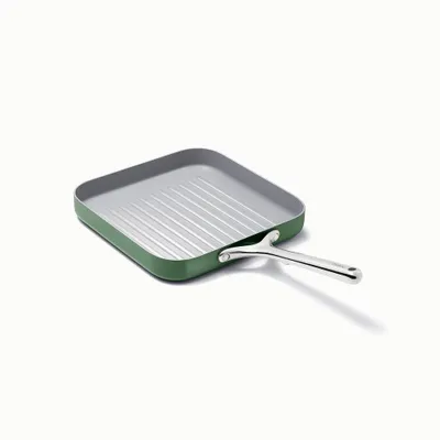 Caraway Home 11.02 Nonstick Square Grill Fry Pan Sage