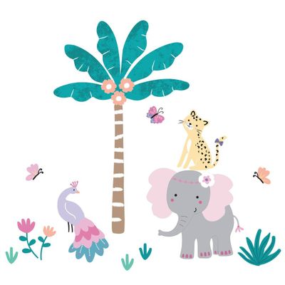 Bedtime Originals Jungle Animals Wall Decals - Rainbow